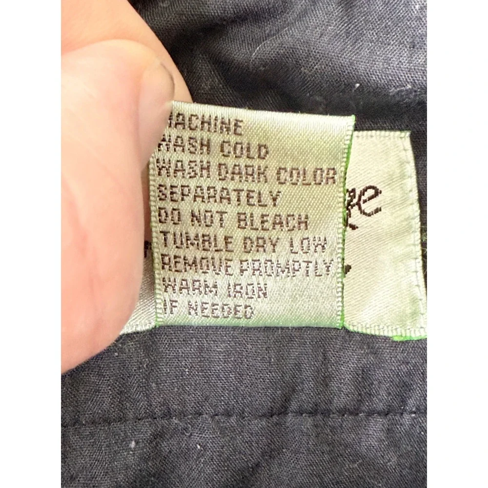 Vintage Silk Blend Mens Shorts Cargo Charcoal Gray Casual 38